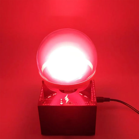 Glow Ring Reactor, Inert Gas Glow Sphere, High Frequency Energy Light Display, Desk Decoration Ion Globe (Neon Gas) - cubertime
