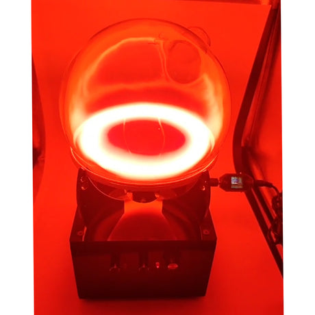 Glow Ring Reactor, Inert Gas Glow Sphere, High Frequency Energy Light Display, Desk Decoration Ion Globe (Neon Gas) - cubertime