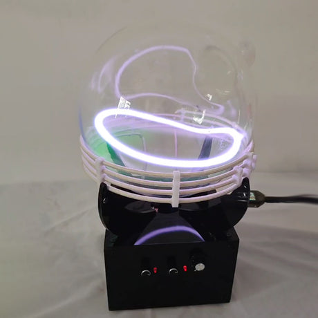 Glow Ring Reactor, Inert Gas Glow Sphere, High Frequency Energy Light Display, Desk Decoration Ion Globe (Xenon Gas) - cubertime