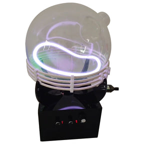 Glow Ring Reactor, Inert Gas Glow Sphere, High Frequency Energy Light Display, Desk Decoration Ion Globe (Xenon Gas) - cubertime
