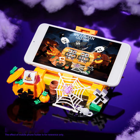 MOC Halloween Calendar and Adjustable Phone Stand Building Block Set(420+PCS)