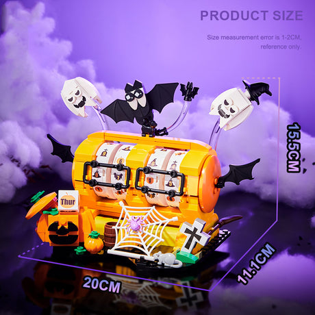 MOC Halloween Calendar and Adjustable Phone Stand Building Block Set(420+PCS) - cubertime