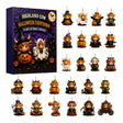 Halloween Long-Haired Cow 24-Day Countdown Surprise Box Mini Figure Set, Holiday Advent Calendar Mystery Bag Collection for Party Favors and Desktop Display - cubertime