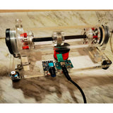 High-Speed Vacuum Motor Demonstration Device，5V-24V Adjustable DC Drive, Up to 20,000-50,000 RPM, Hall Brushless Motor, Interactive Physics Experiment Model, STEM Science Experiment Desktop Display - cubertime