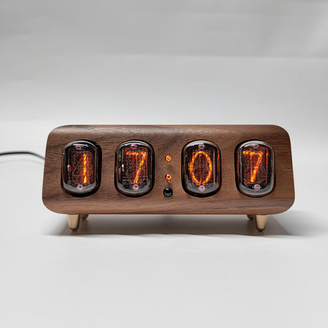 IN12 Nixie Tube Clock, Minimalist Bluetooth Alarm Clock - cubertime