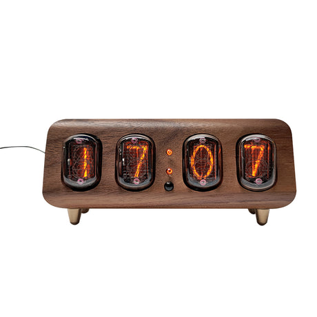 IN12 Nixie Tube Clock, Minimalist Bluetooth Alarm Clock - cubertime