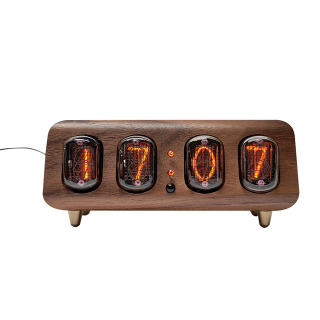 IN12 Nixie Tube Clock, Minimalist Bluetooth Alarm Clock - cubertime