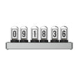 IPS Color Screen Digital Clock, Nixie Tube Style Desk Ambient Light with Wireless Time Sync, Alarm Clock, Weather Display, APP Control and Aluminum Alloy Base (US Plug/EU Plug) - CUBERTIME
