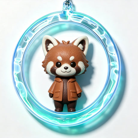 Ion Glow Ring Lamp, High Voltage Flowing Arc Desktop Ambient Light, Creative Tech Display for Gaming Setup