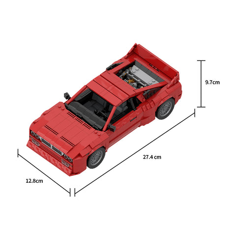 Italian Racing Sports Car Building Block Set, Classic Road Version Supercar Model Kit, Collectible Supercar Building Blocks (1697PCS)