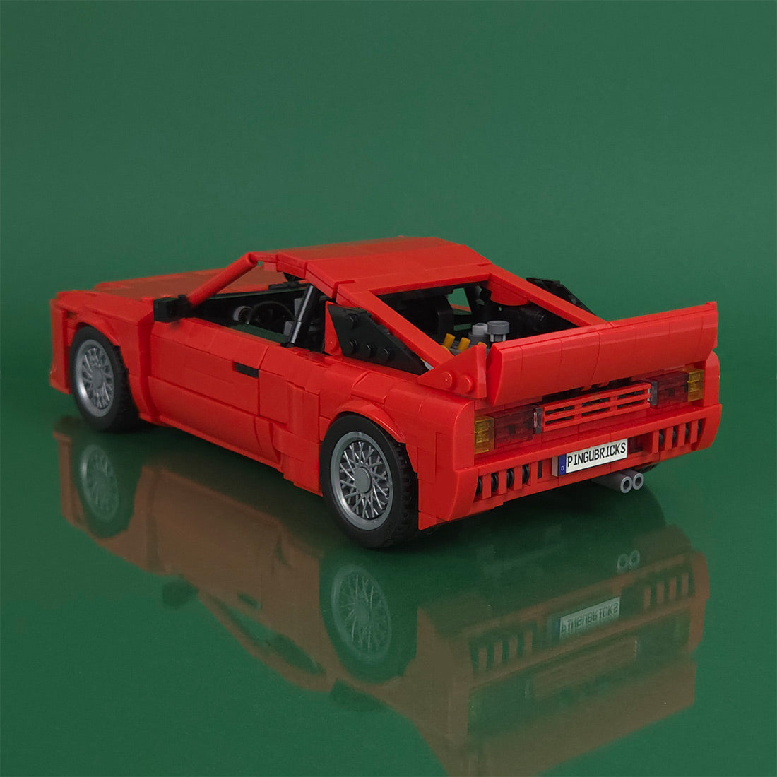 Italian Racing Sports Car Building Block Set, Classic Road Version Supercar Model Kit, Collectible Supercar Building Blocks (1697PCS)