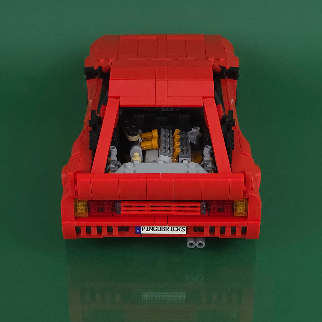 Italian Racing Sports Car Building Block Set, Classic Road Version Supercar Model Kit, Collectible Supercar Building Blocks (1697PCS)