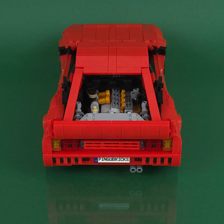 Italian Racing Sports Car Building Block Set, Classic Road Version Supercar Model Kit, Collectible Supercar Building Blocks (1697PCS)