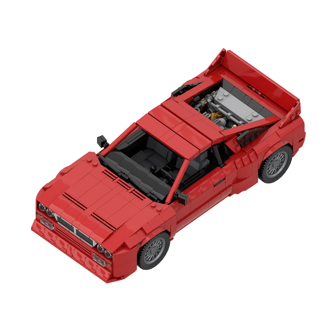 Italian Racing Sports Car Building Block Set, Classic Road Version Supercar Model Kit, Collectible Supercar Building Blocks (1697PCS)