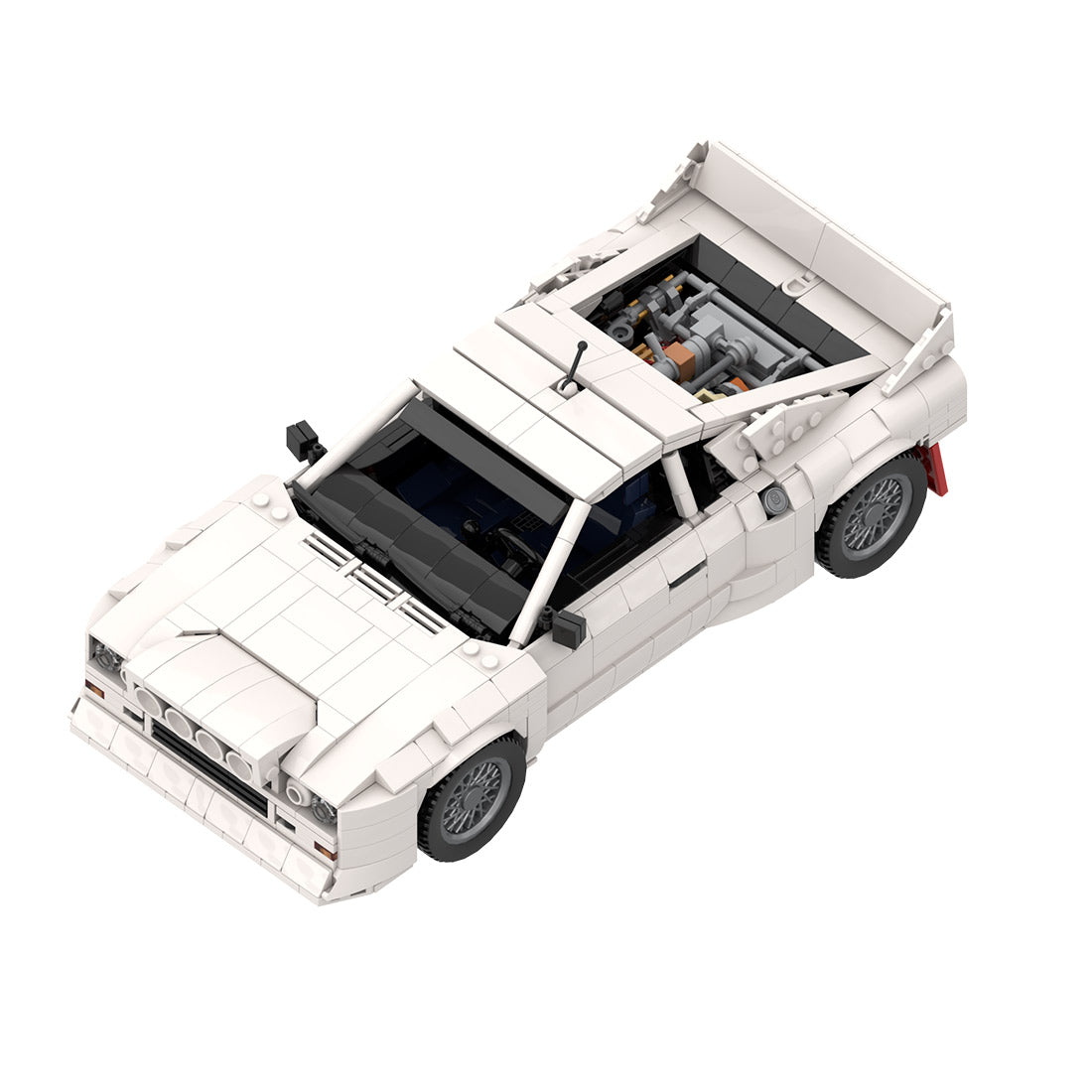 Italian Racing Sports Car Building Block Set, Classic Road Version Supercar Model Kit, Collectible Supercar Building Blocks (1697PCS)