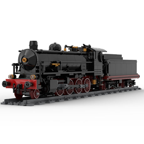 Italian Steam Locomotive Building Blocks Train Model - cubertime