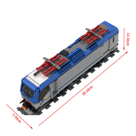 Italy FS Class E.464 Commuter Locomotive Building Blocks Set(Static Version/1181PCS）- cubertime