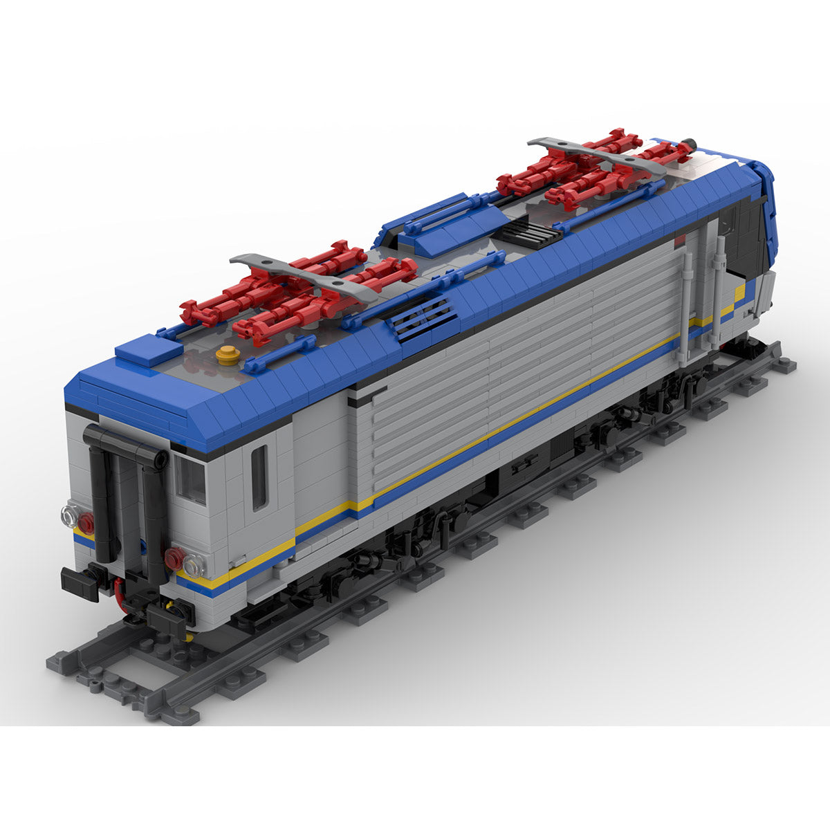 Italy FS Class E.464 Commuter Locomotive Building Blocks Set(Static Version/1181PCS）- cubertime