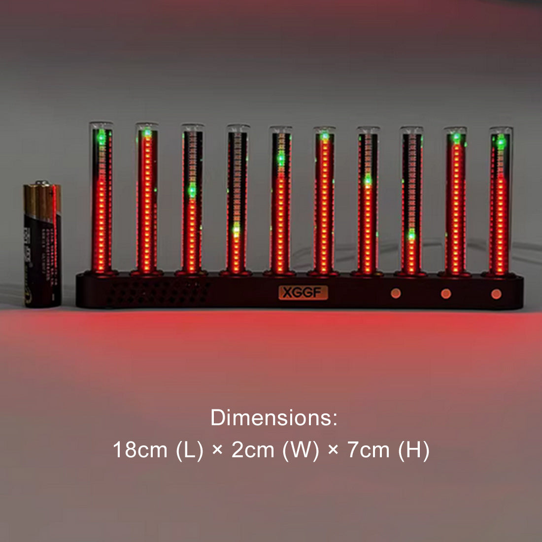 LED Spectrum Music Light, Sound Reactive Ambient Light, Gaming Room Desk Rhythm Light - cubertime