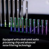 LED Spectrum Music Light, Sound Reactive Ambient Light, Gaming Room Desk Rhythm Light - cubertime