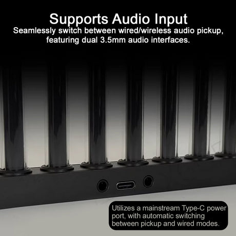 LED Spectrum Music Light, Sound Reactive Ambient Light, Gaming Room Desk Rhythm Light - cubertime