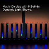 LED Spectrum Music Light, Sound Reactive Ambient Light, Gaming Room Desk Rhythm Light - cubertime