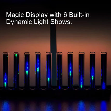 LED Spectrum Music Light, Sound Reactive Ambient Light, Gaming Room Desk Rhythm Light - cubertime
