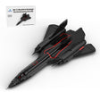 Lockheed SR-71 Blackbird High-Altitude Reconnaissance Aircraft Model Building Blocks Set(2981PCS) - cubertime
