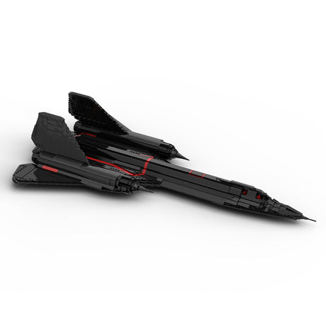 Lockheed SR-71 Blackbird High-Altitude Reconnaissance Aircraft Model Building Blocks Set(2981PCS) - cubertime