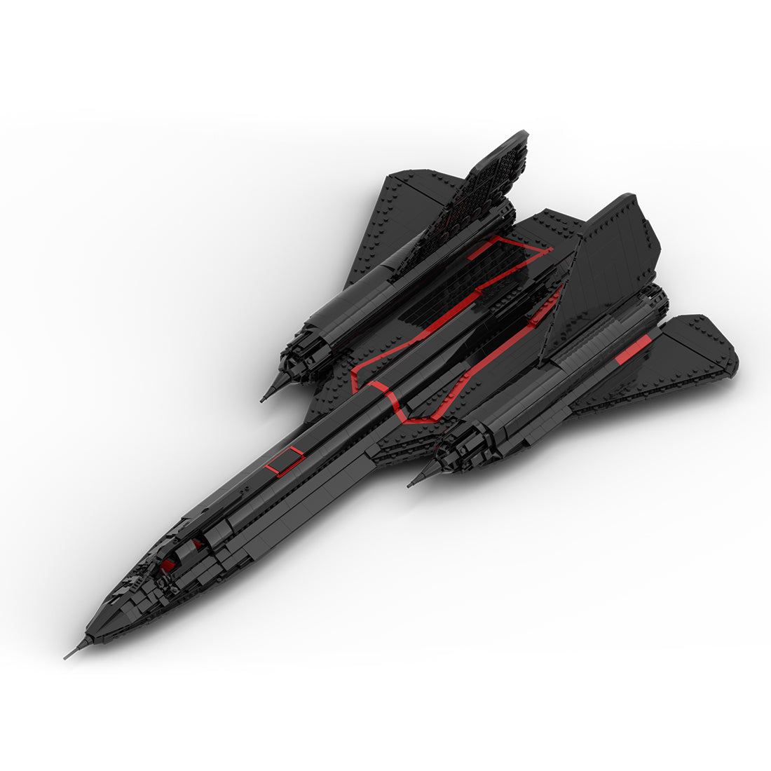 Lockheed SR-71 Blackbird High-Altitude Reconnaissance Aircraft Model Building Blocks Set(2981PCS) - cubertime