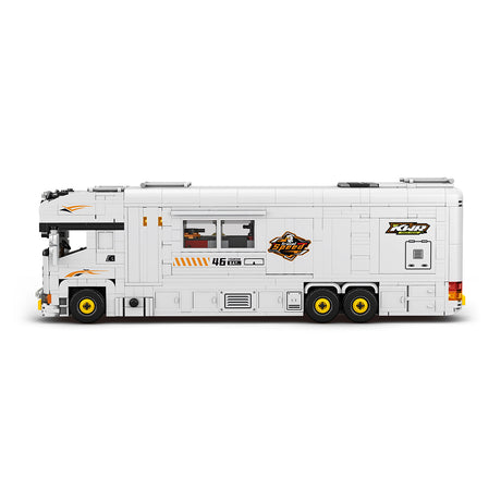Luxury Motorhome Building Blocks Model Kit, Recreational Vehicle Camper Construction Set with Detailed Interior and Interactive Features Display (1180PCS) - cubertime