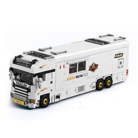 Luxury Motorhome Building Blocks Model Kit, Recreational Vehicle Camper Construction Set with Detailed Interior and Interactive Features Display (1180PCS) - cubertime