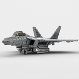 MOC-105520 1/35 Scale F-22 Fighter Building Blocks Set - cubertime