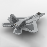 MOC-105520 1/35 Scale F-22 Fighter Building Blocks Set - cubertime