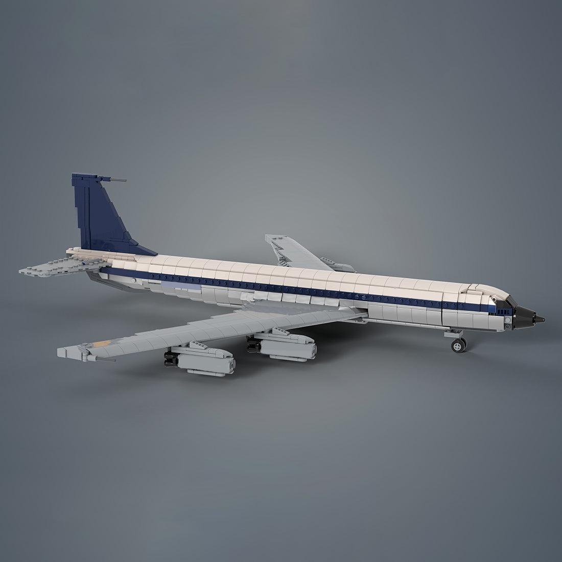 MOC-105999 1/80 Scale American 707 Passenger Plane Building Blocks Set（1618PCS）- CUBERTIME
