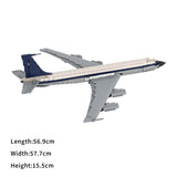 MOC-105999 1/80 Scale American 707 Passenger Plane Building Blocks Set（1618PCS）- CUBERTIME