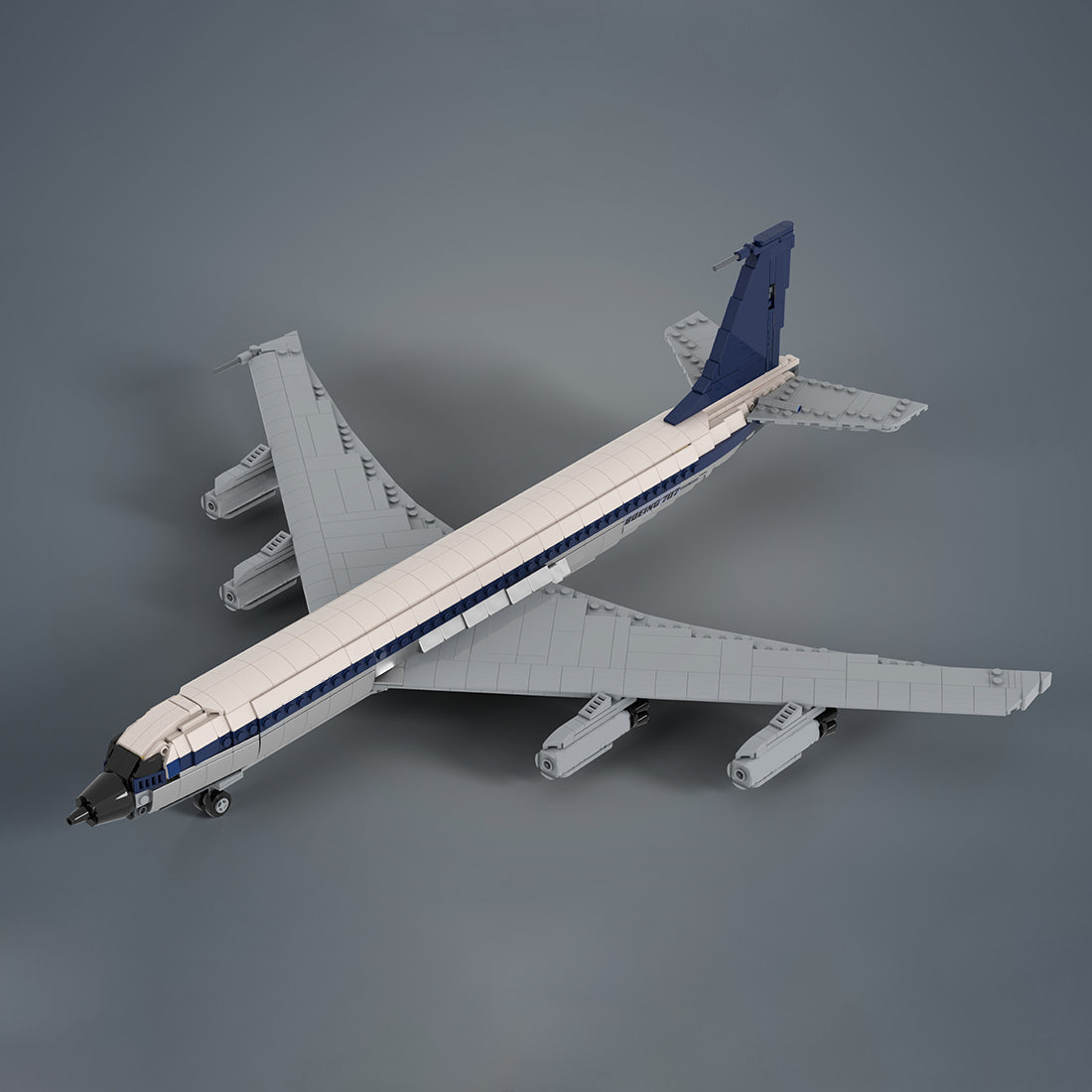 MOC-105999 1/80 Scale American 707 Passenger Plane Building Blocks Set（1618PCS）- CUBERTIME
