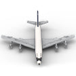 MOC-107665 1/80 Scale 707-Saha Airlines Jetliner Building Blocks Set (1559PCS) - cubertime