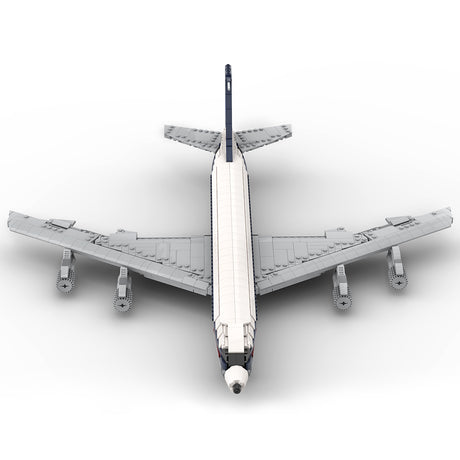 MOC-107665 1/80 Scale 707-Saha Airlines Jetliner Building Blocks Set (1559PCS) - cubertime