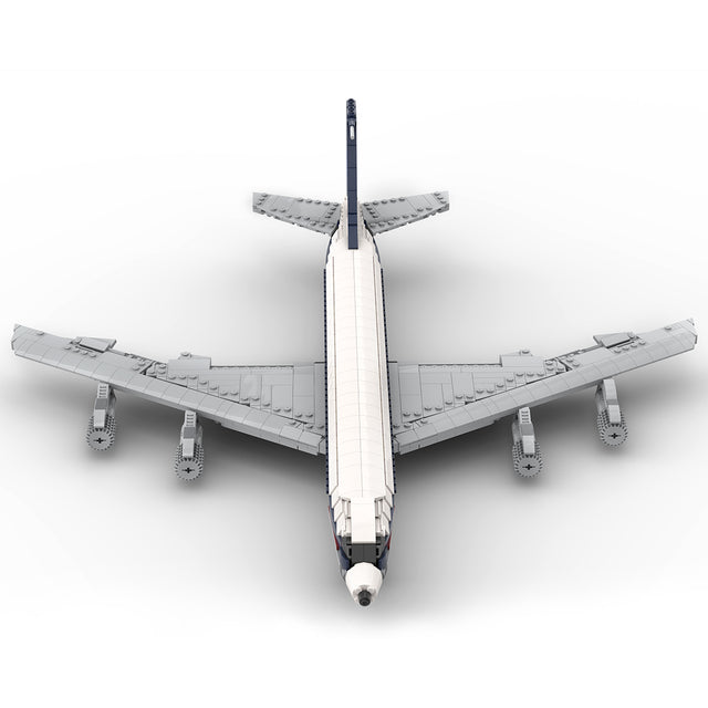 MOC-107665 1/80 Scale 707-Saha Airlines Jetliner Building Blocks Set (1559PCS) - cubertime