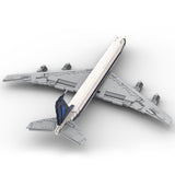 MOC-107665 1/80 Scale 707-Saha Airlines Jetliner Building Blocks Set (1559PCS) - cubertime