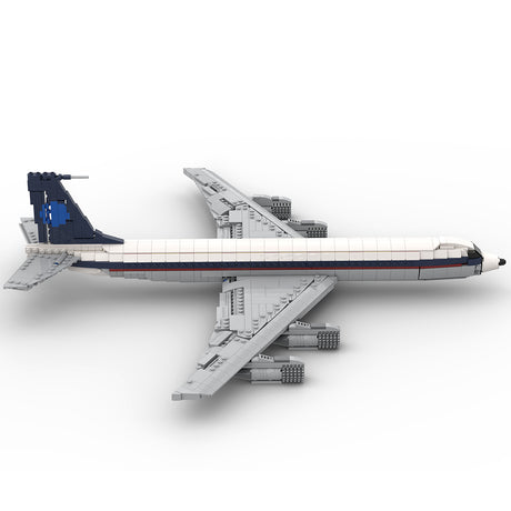 MOC-107665 1/80 Scale 707-Saha Airlines Jetliner Building Blocks Set (1559PCS) - cubertime