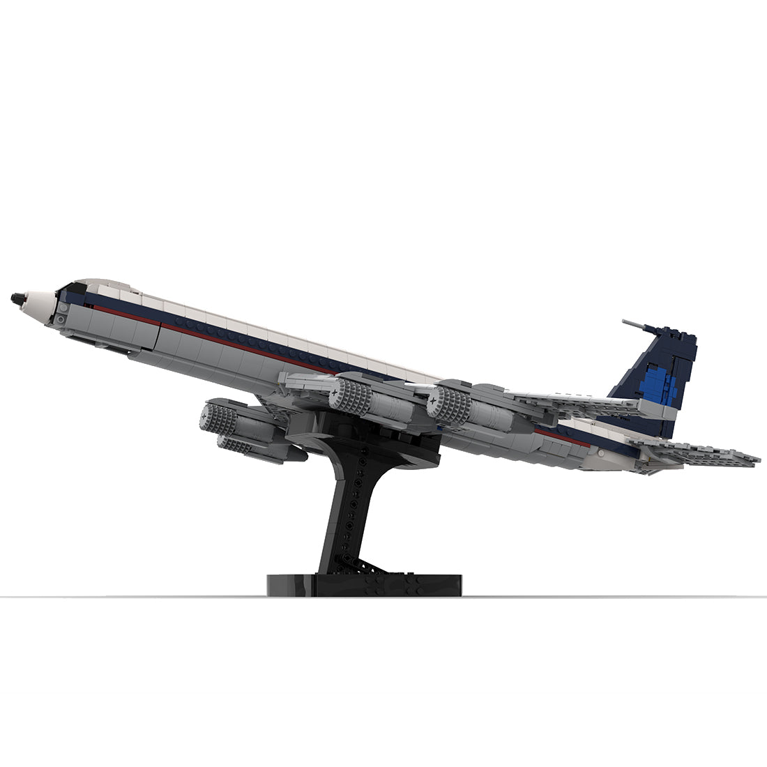 MOC-107665 1/80 Scale 707-Saha Airlines Jetliner Building Blocks Set (1559PCS) - cubertime