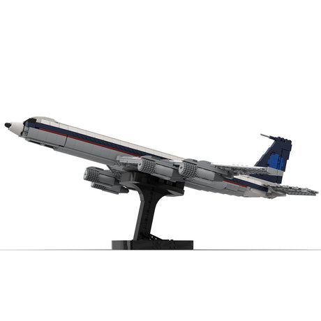 MOC-107665 1/80 Scale 707-Saha Airlines Jetliner Building Blocks Set (1559PCS) - cubertime