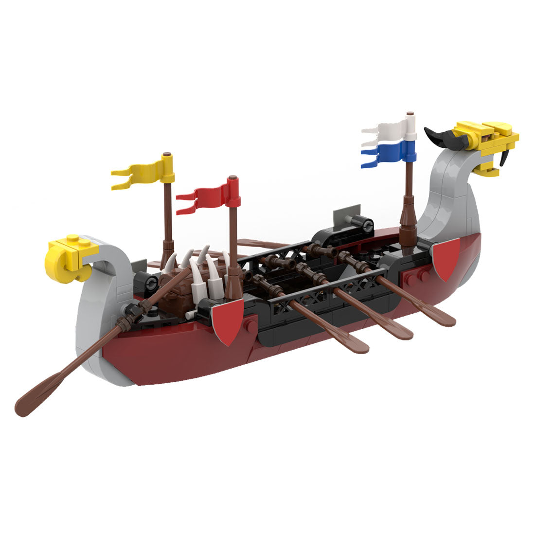 MOC-109507 Medieval Sailing Boat Model Building Blocks Set (201PCS) - cubertime
