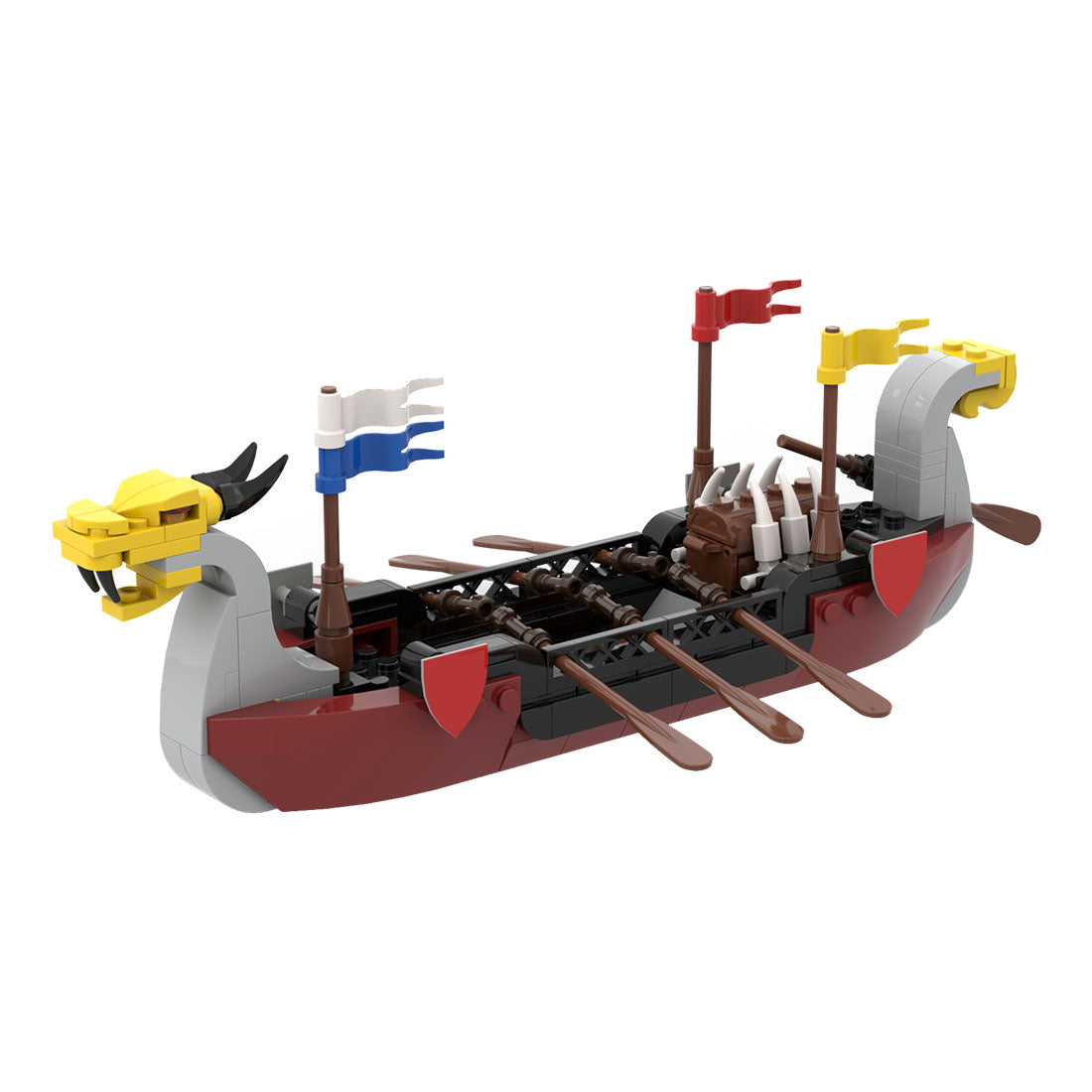 MOC-109507 Medieval Sailing Boat Model Building Blocks Set (201PCS) - cubertime
