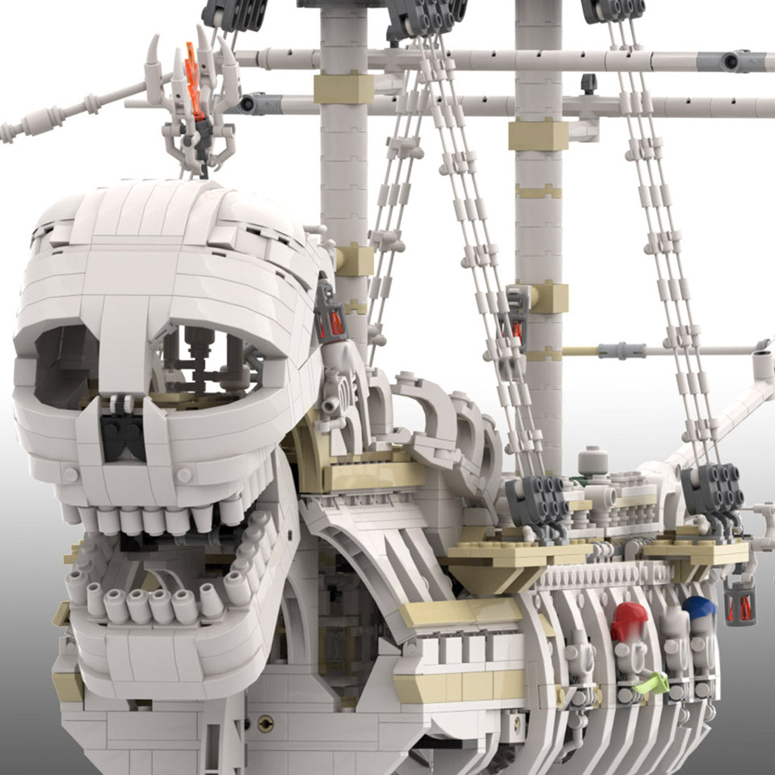 MOC-110420 The Terrifying Charon's Chest Pirate Ship Building Blocks Set (2417PCS) - cubertime