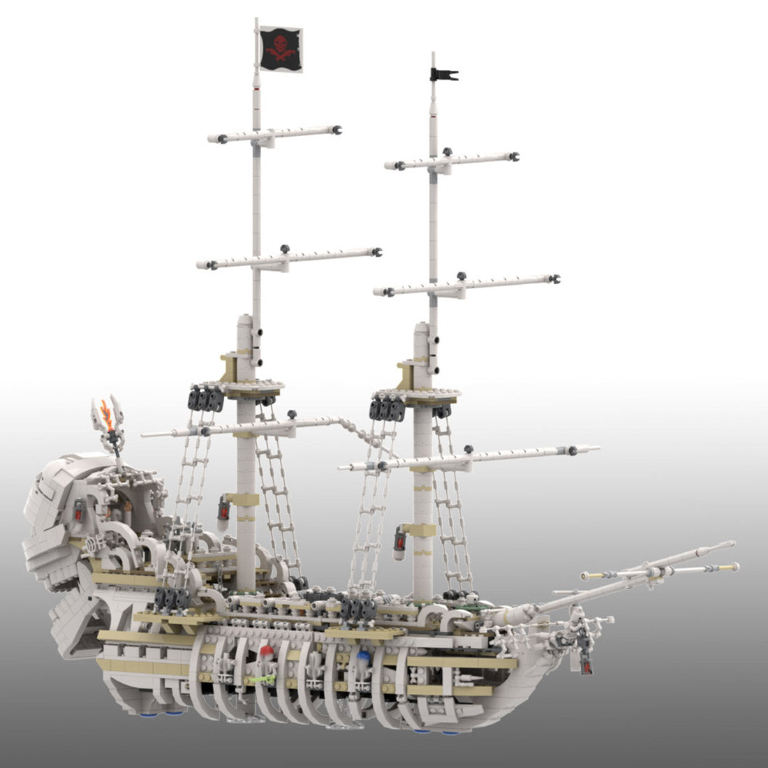 MOC-110420 The Terrifying Charon's Chest Pirate Ship Building Blocks Set (2417PCS) - cubertime