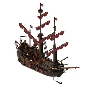 MOC-116561 Loup de Mer Pirate Ship Building Blocks Set (1089PCS) - cubertime