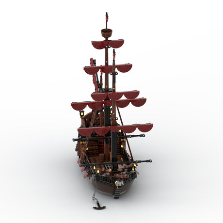 MOC-116561 Loup de Mer Pirate Ship Building Blocks Set (1089PCS) - cubertime